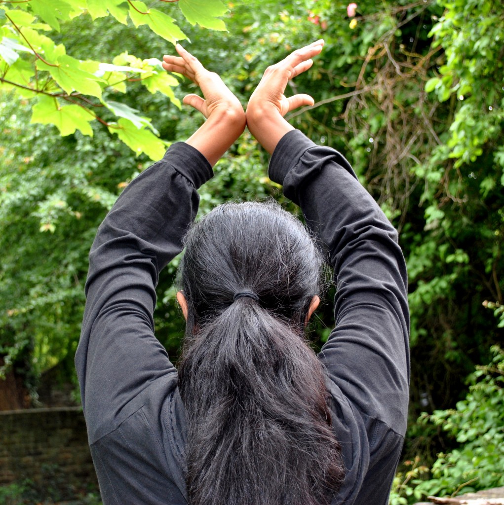 Qigong posture head and shoulders